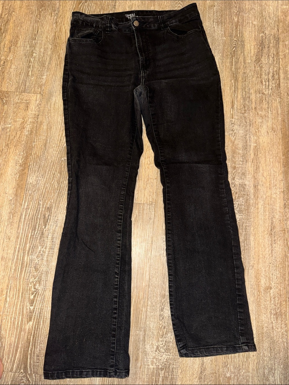 Time and Tru Black Flare Jeans - High Rise
